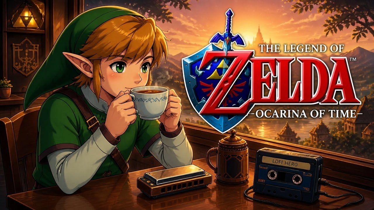 Zelda Lofi Ambience 🍃 | The Harmonica of Time (Cozy Folk Mix)