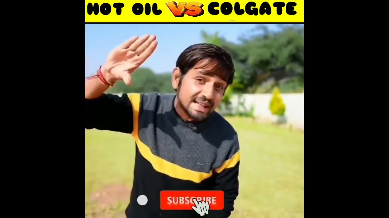 Hot oil vs Colgate #shorts #viral #trendingshorts