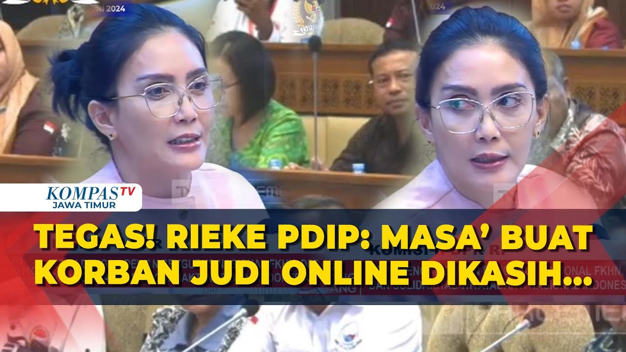 Rieke Diah Pitaloka PDIP Tegas Tolak APBN untuk Korban Judi Online!