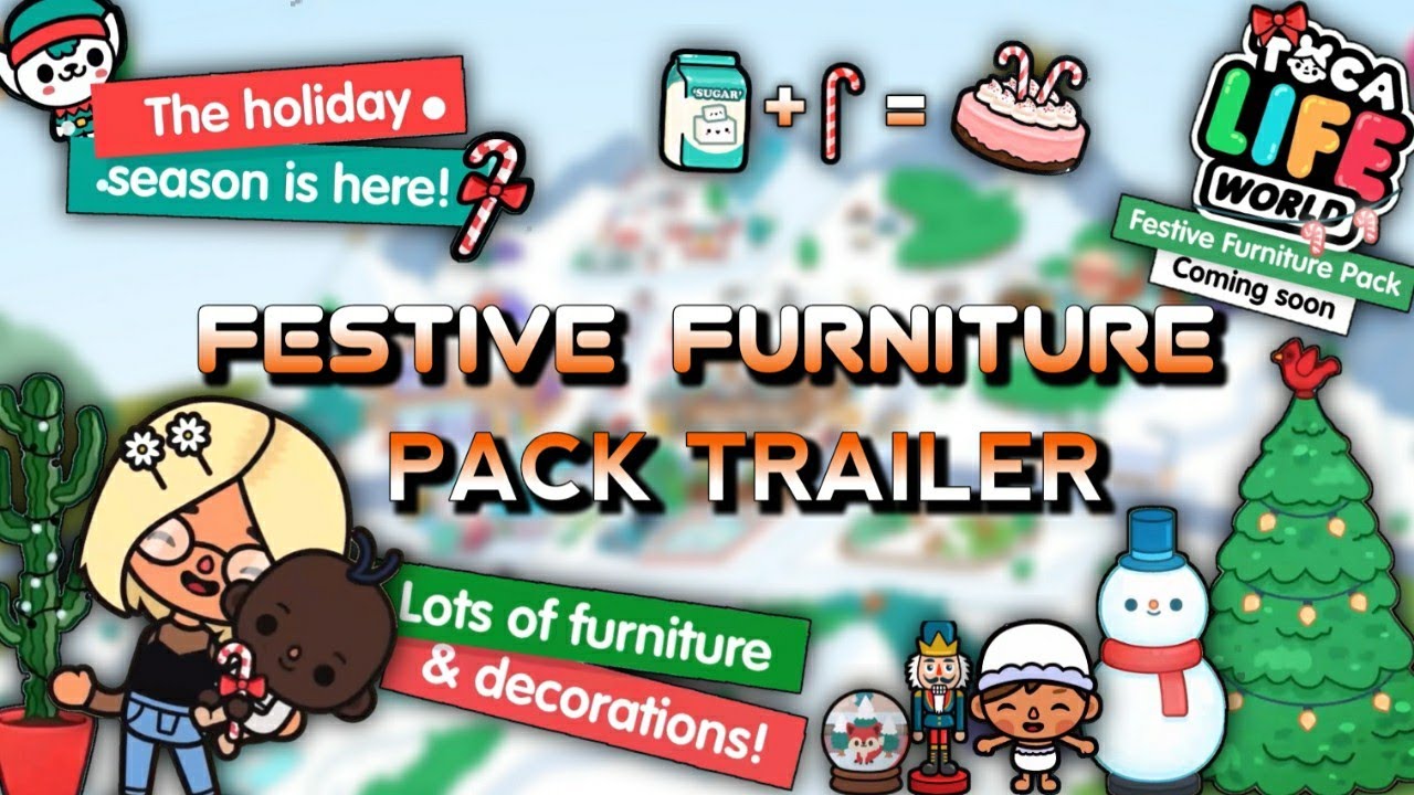 TOCA LIFE WORLD: FESTIVE FURNITURE PACK TRAILER