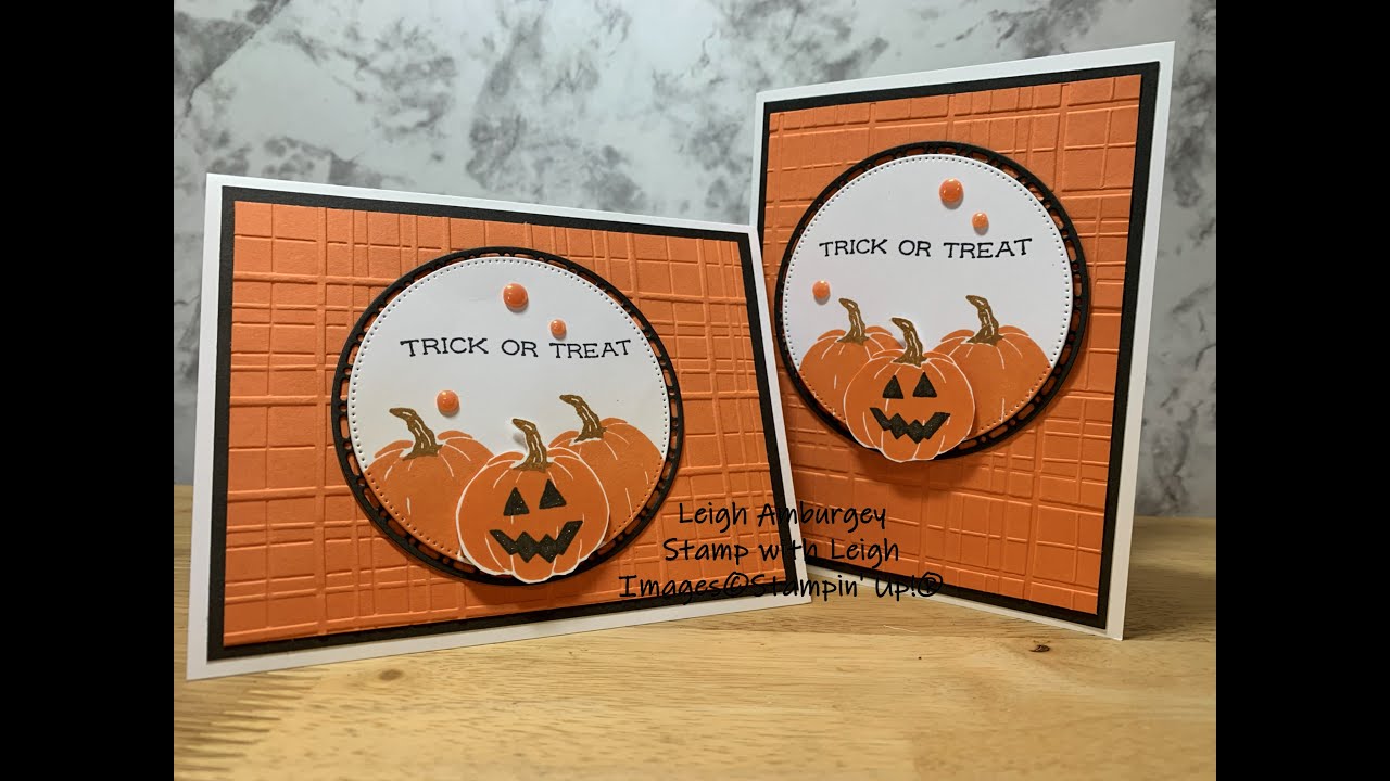 Trick or Teat Pumpkin Video - Stamp with Leigh