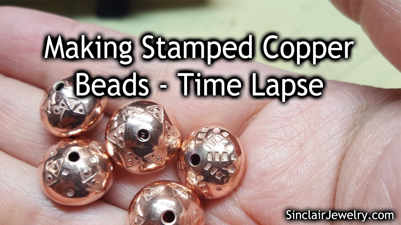 Making Copper Beads Time Lapse - Viking Patterns