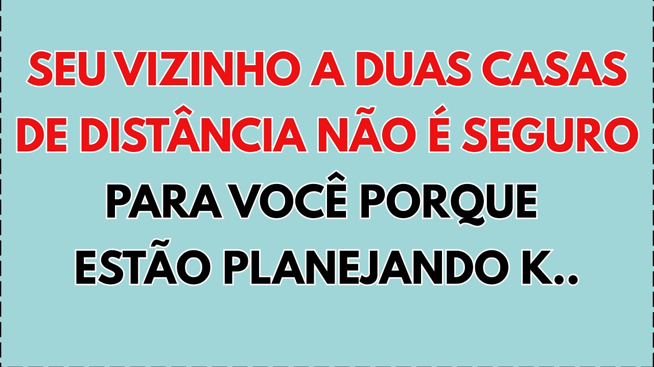 😲 Seu vizinho, duas casas adiante, não é seguro para você… O Arcanjo Miguel alertou! #mensagemdedeus