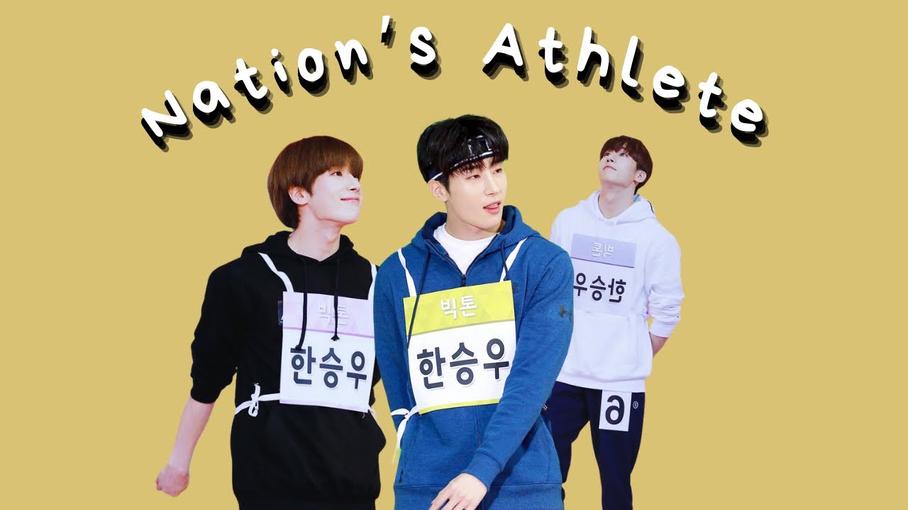 seungwoo being athletic for 4 mins straight