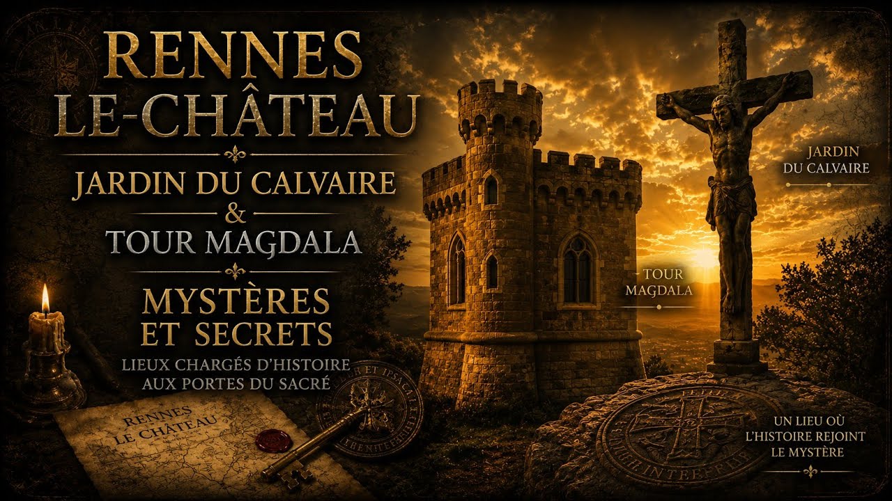 🏰 Rennes le Château : Mystères autour du Jardin du Calvaire et de la Tour Magdala 🗝️