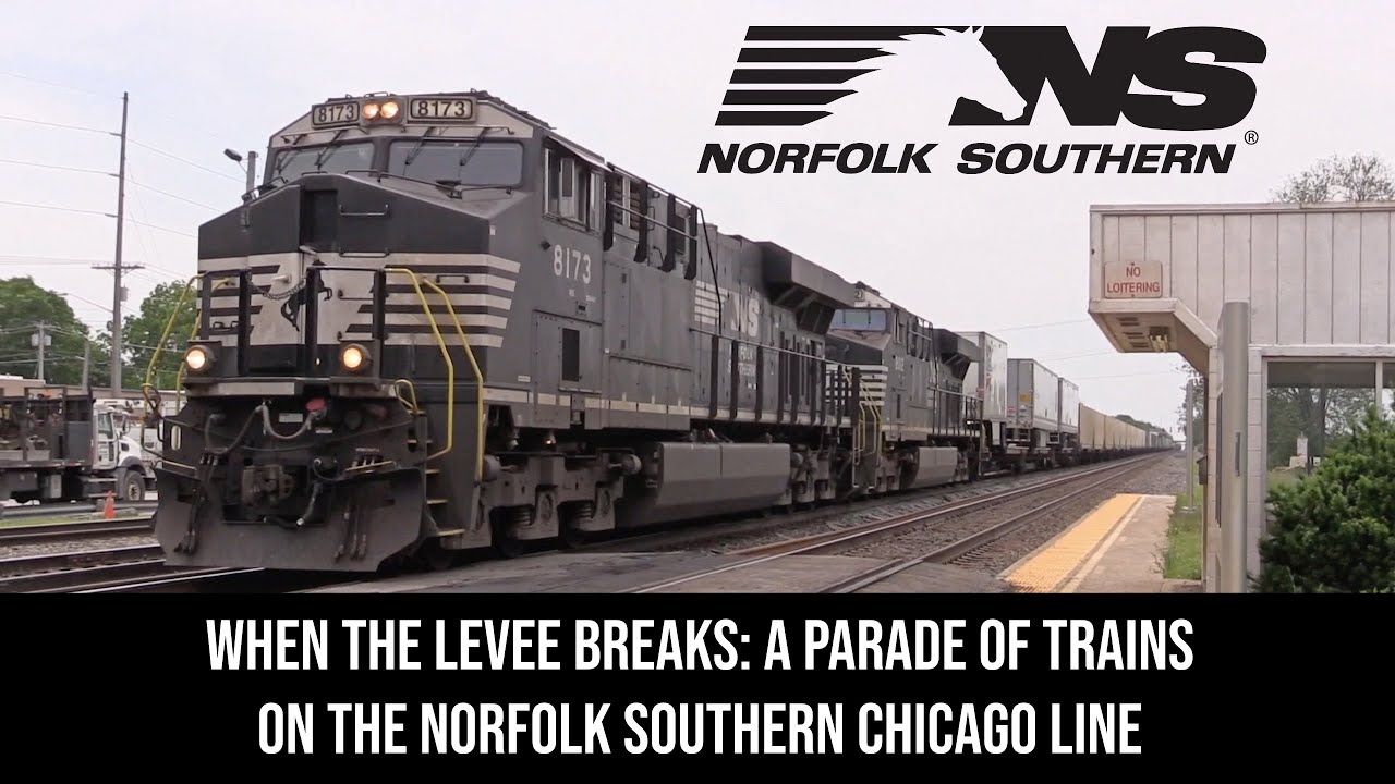 When the Levee Breaks: Parade of Trains on Norfolk Southern