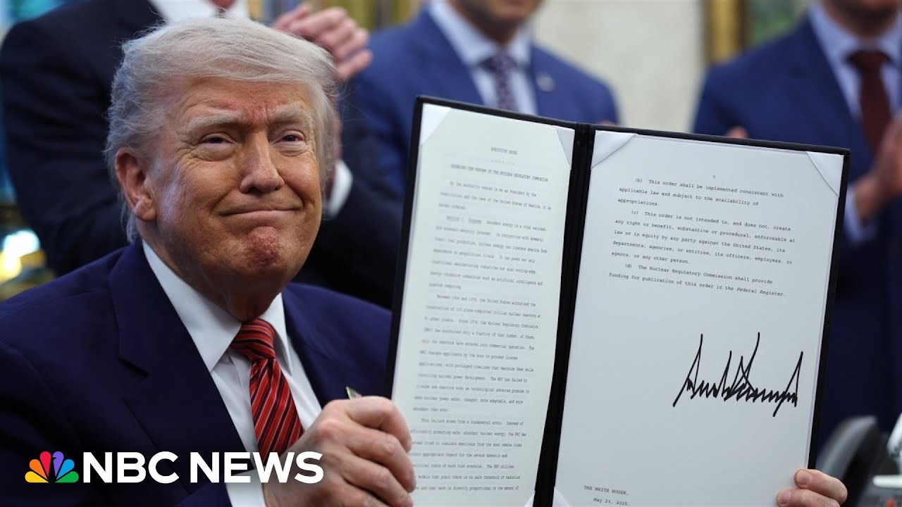 Trump signs executive orders on nuclear energy production and regulations