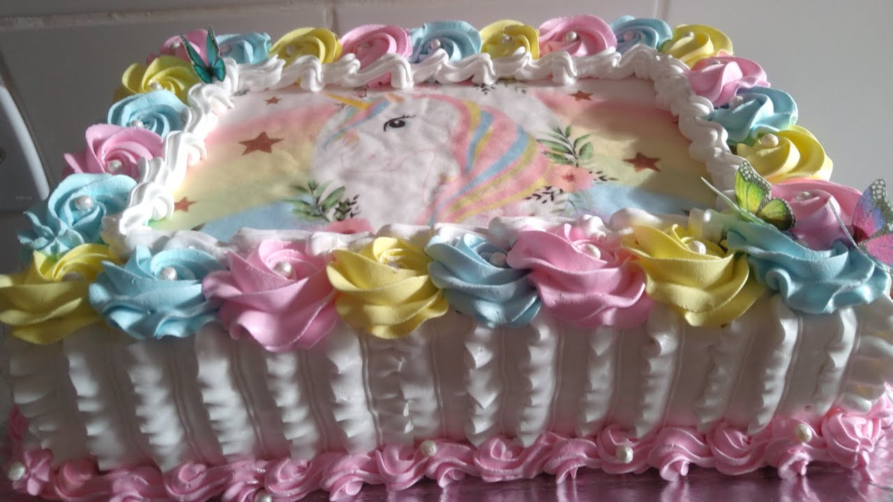 #bolo #bolodeunicornio Bolo Unicórnio