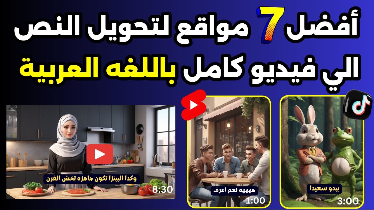 تحويل النص الي فيديو باللغه العربية - عمل فيديو بالذكاء الاصطناعي - مجانا بلا حدود