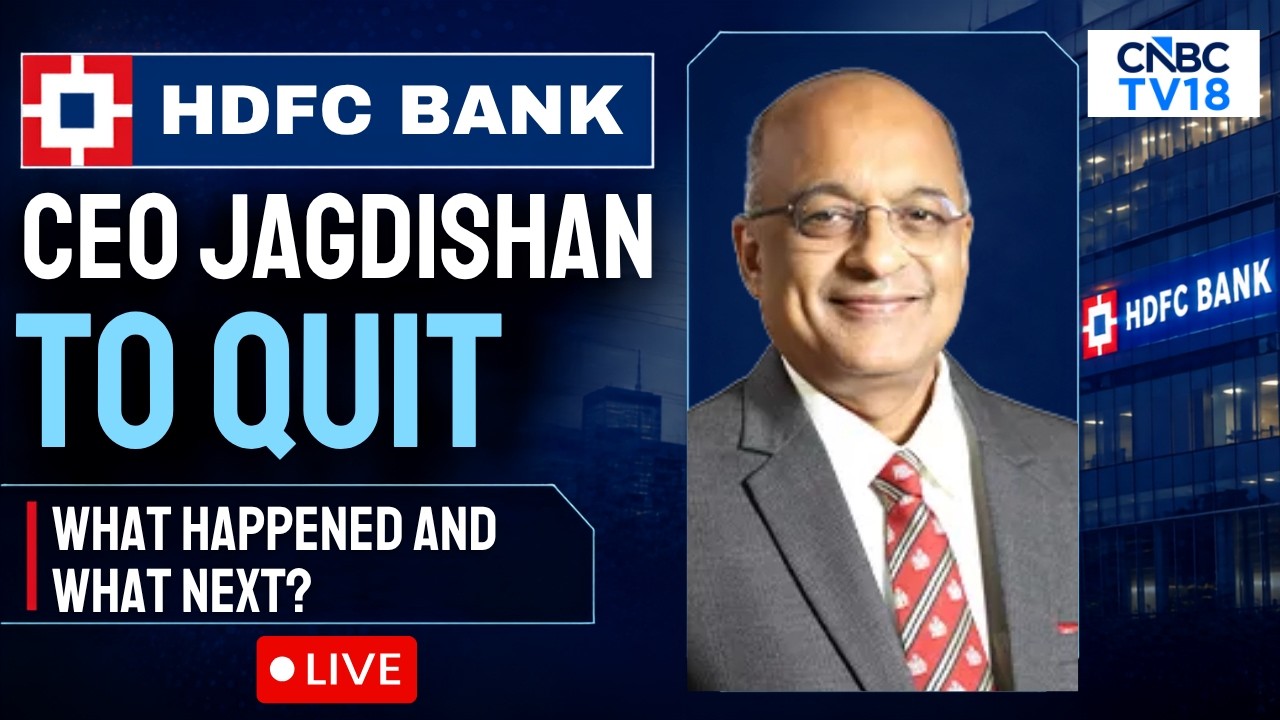 LIVE: HDFC Bank CEO Sashidhar Jagdishan Steps Down | Board Meeting Called on Short Notice