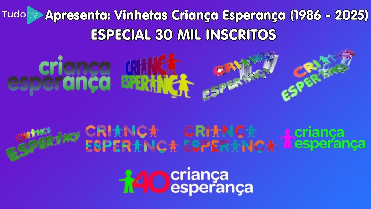 [1ª AT | ESPECIAL 30K] Cronologia #256: Vinhetas Criança Esperança (1986 - 2025)
