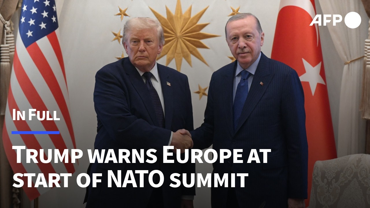 IN FULL: Trump warns Europe as he meets Erdogan at start of NATO summit | AFP
