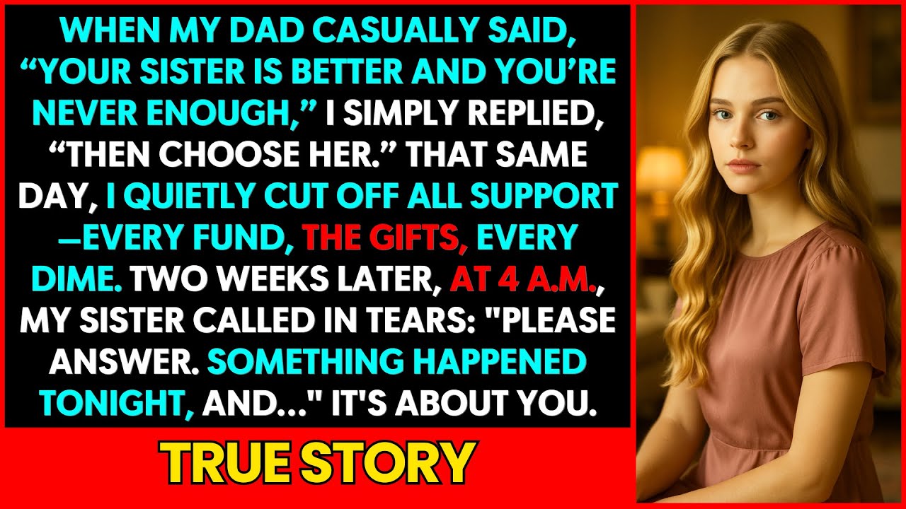 After My Dad Said My Sister Was Better, My Multi-Million Reveal Shattered His Luxury Fantasy