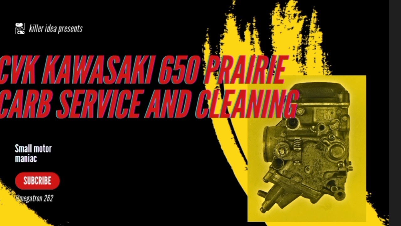 kawasaki prairie 650 carb cleaning