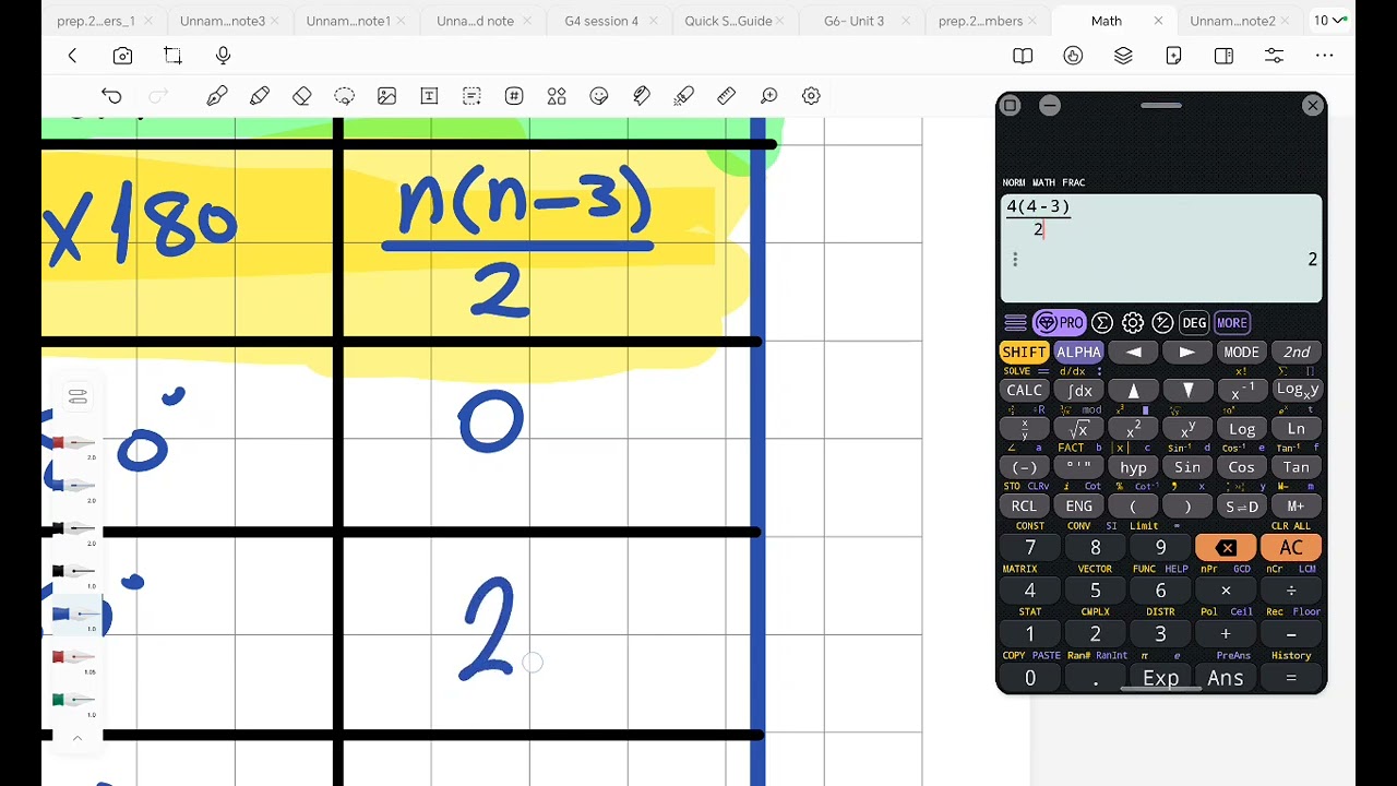 Interior and Exterior angles of a polygon 