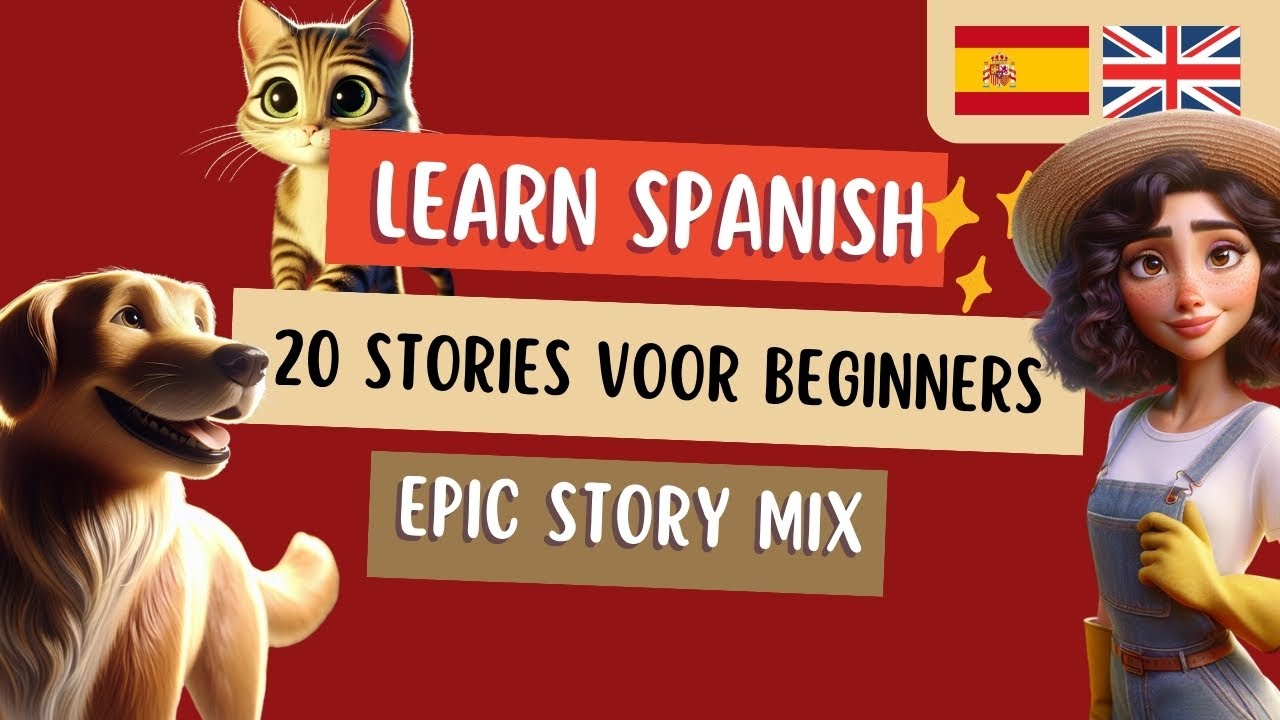 Epic Spanish Story Mix: 20 Short Stories in 2 Hours for Beginners (A1) | Ultimate Spanish Learning✨