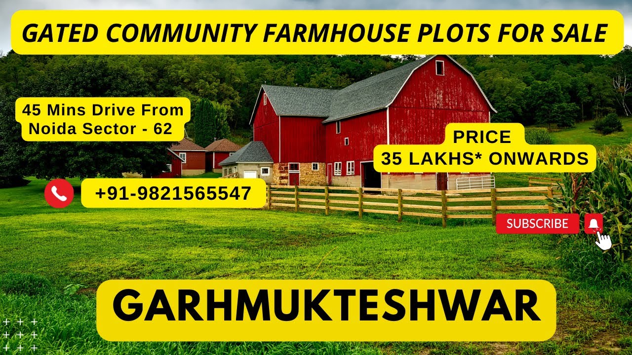 Invest in Farmhouse Land | Garhmukteshwar Farmhouse Plots Explained |☎+91-9821565547 | Price 35 Lacs