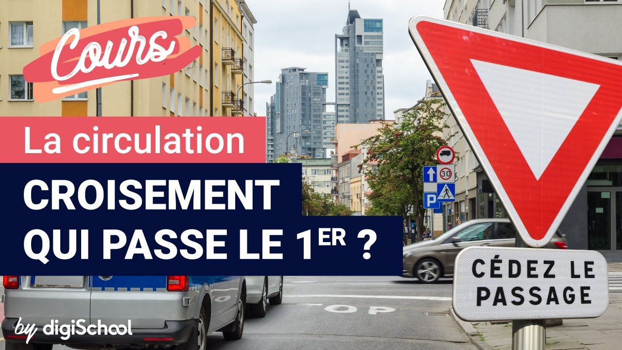 Croisement qui passe le premier ?  | Code de la route