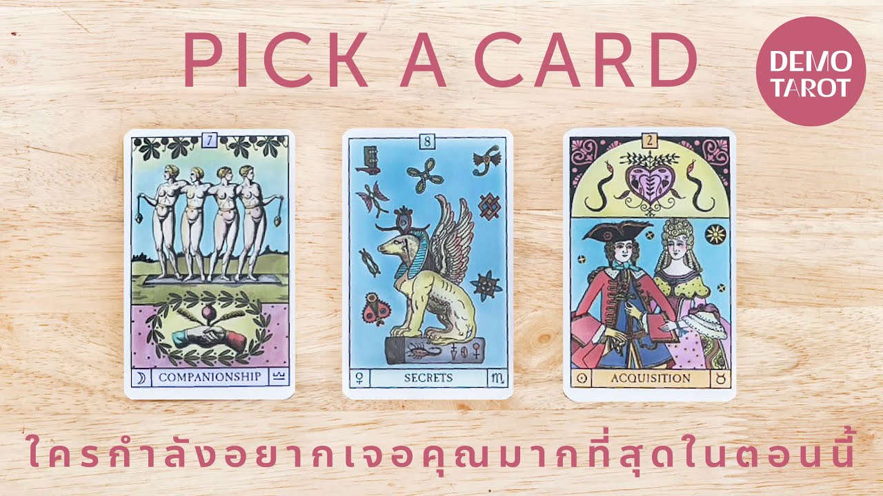 ใครอยากเจอคุณมากที่สุดในตอนนี้ 🙈🤎 : PICK A CARD