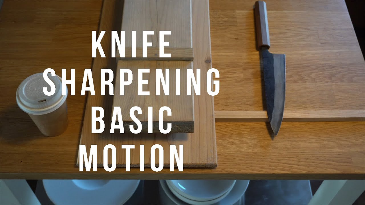 Knife sharpening basic motion on whetstone | Ivan The Sharpener