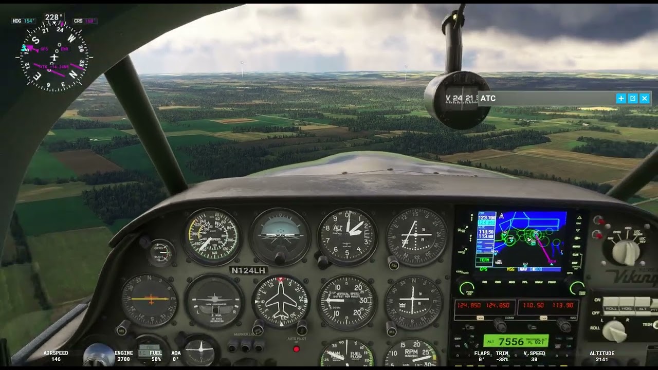Bellanca Superviking departs KROC Rochester NY