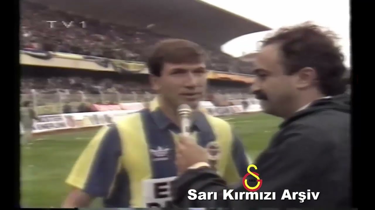 1991 1992 Galatasaray Fenerbahçe TANJU İLK KEZ CİMBOMA KARŞI 6.Hafta Maçı