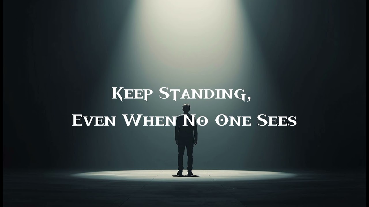 You Keep Standing, Even When No One Sees