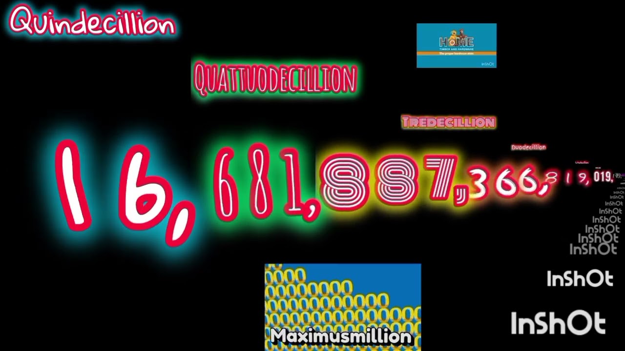 0 to 1 Sexdecillion (16/100) Centillion (Start of image)