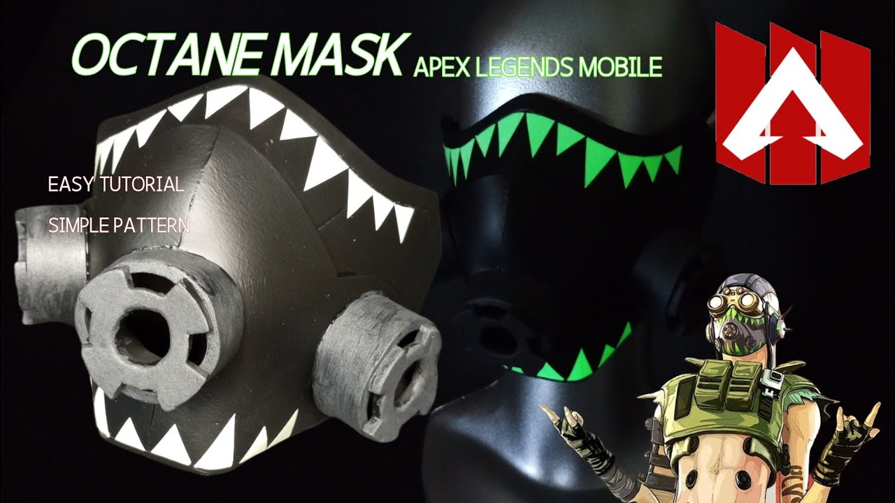How to make Octane Apex Legends Mobile face mask with eva foam. free download pattern do it yourself
