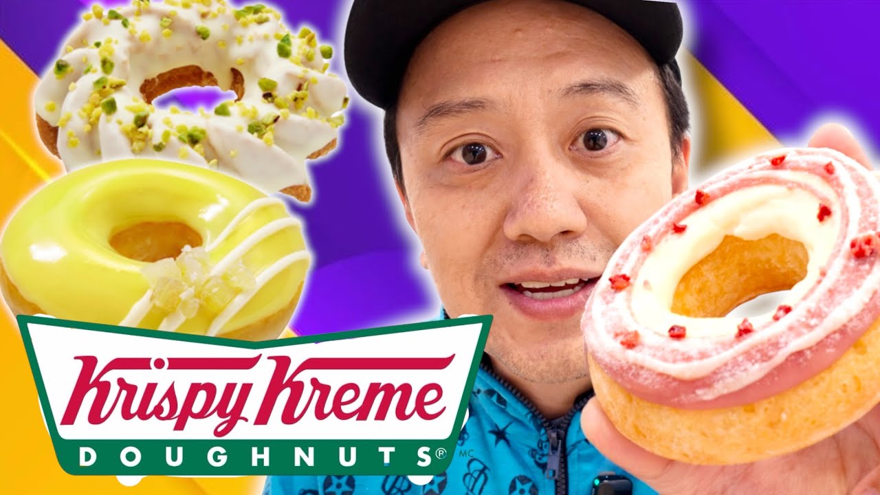 EXPERIMENTEI OS DONUTS DA PRIMAVERA 2026 DO KRISPY KREME JAPÃO 🇯🇵