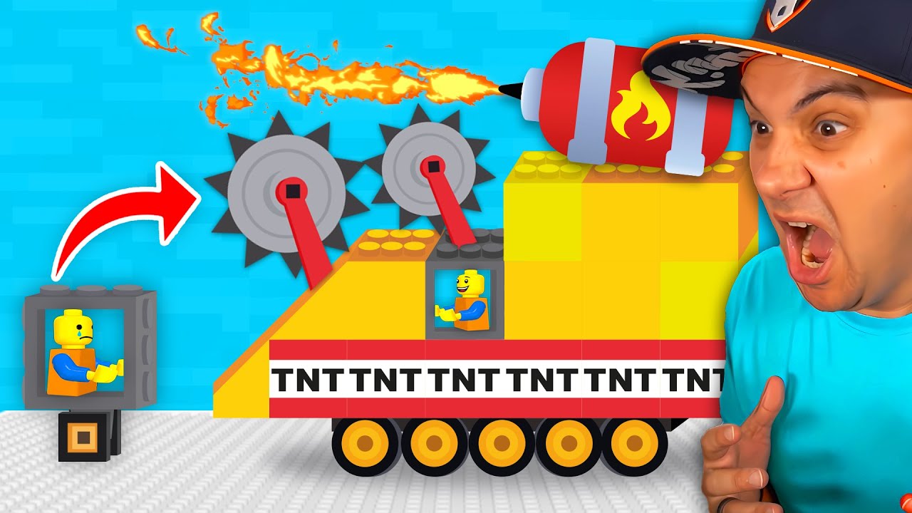 Я сделал LEGO в 100 раз опаснее! | Toys Crash Arena
