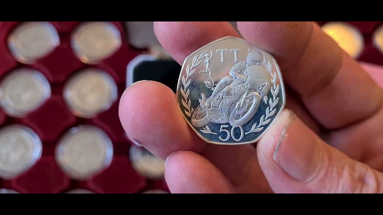 The final large size Isle of Man TT 50p joins the collection!!...and a snowman 50p !
