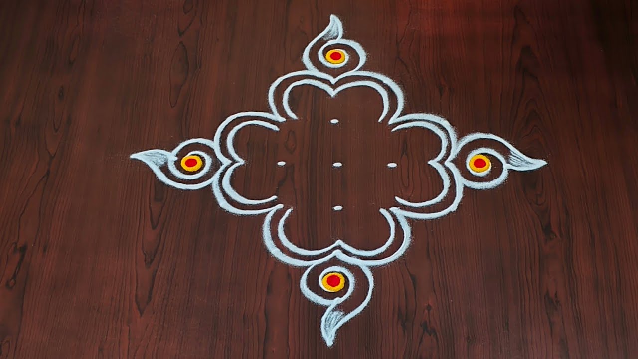 Easy Shivarathri muggulu|7×1dots maha shivarathri special rangoli|easy shanku kolam#Rang Kaa Rangoli