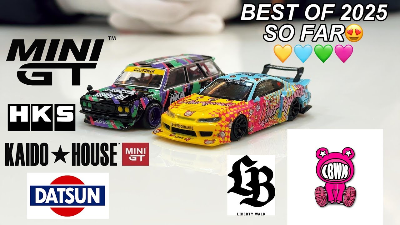 Unboxing the PRETTIEST MINI GTs of 2025!😍🔥❤️ HKS 510 Wagon💚 & Kuma Silvia💛🩵🩷