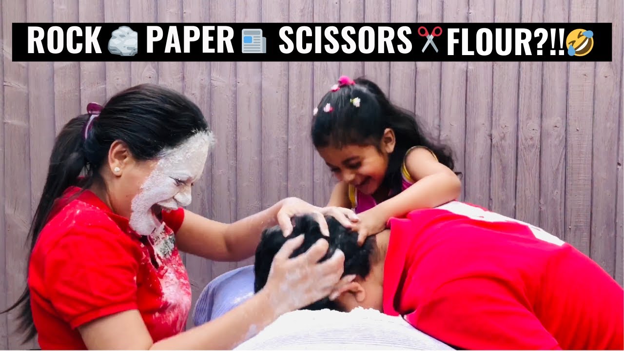ROCK PAPER SCISSORS FLOUR | Couple playing ROCK PAPER SCISSORS FLOUR | HILARIOUS