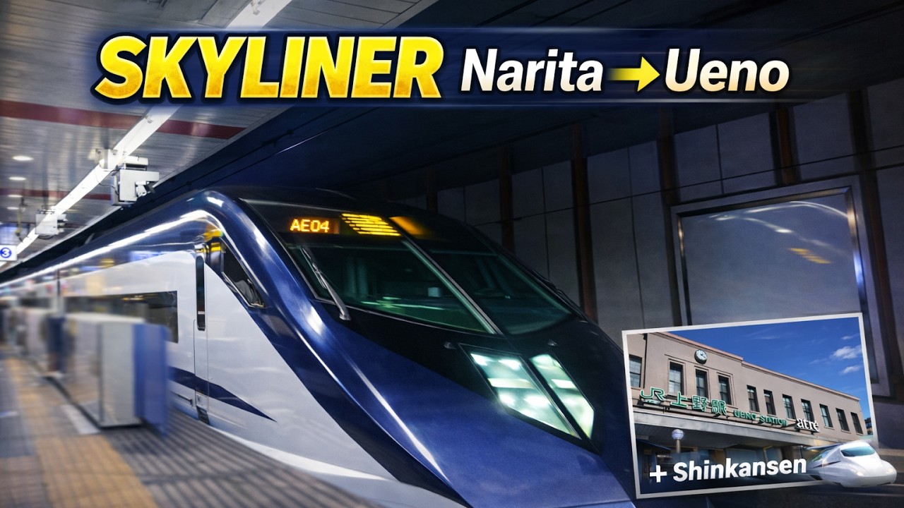 Как добраться из аэропорта Нарита к Синкансэну в Уэно (Keisei Skyliner)