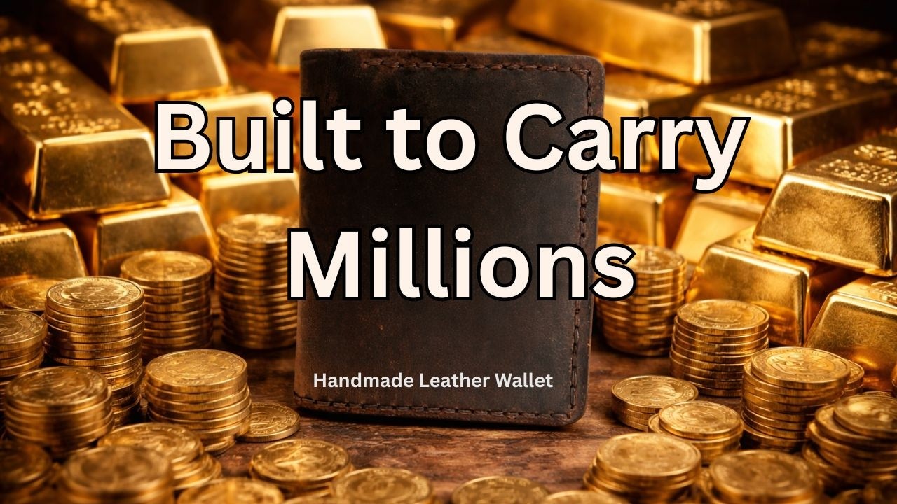Handmade Luxury Leather Wallet | Premium Men&rsquo;s Bifold | Wealth & Success Style Statement | Simikk