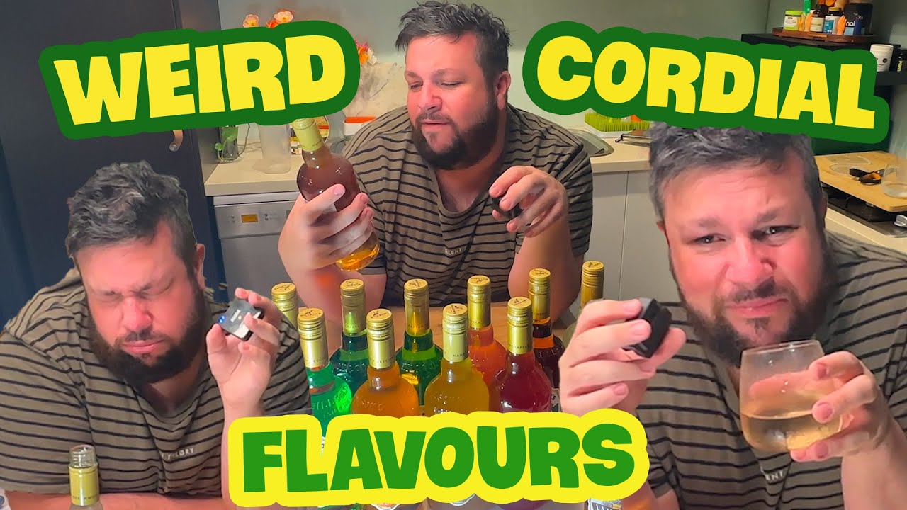 Trying Weird Cordial Flavours