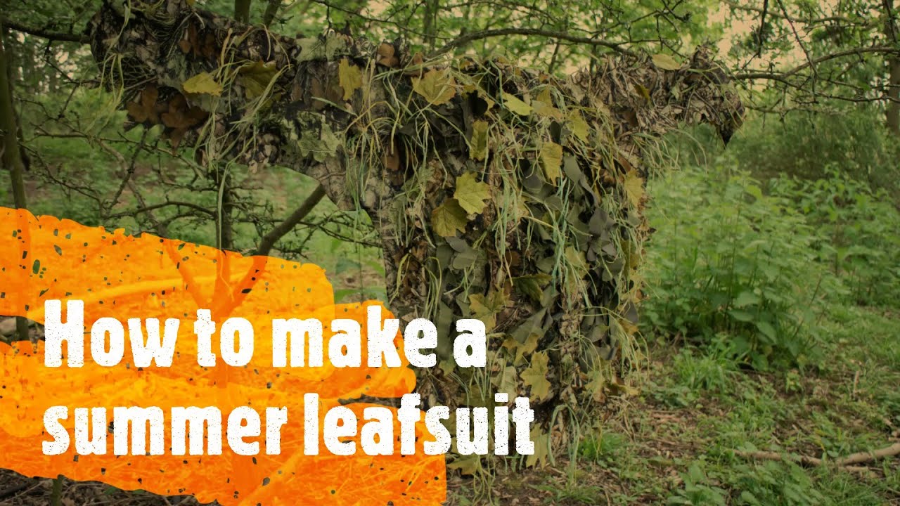 How to make a summer leaf suit for airsoft/paintball sniping!
