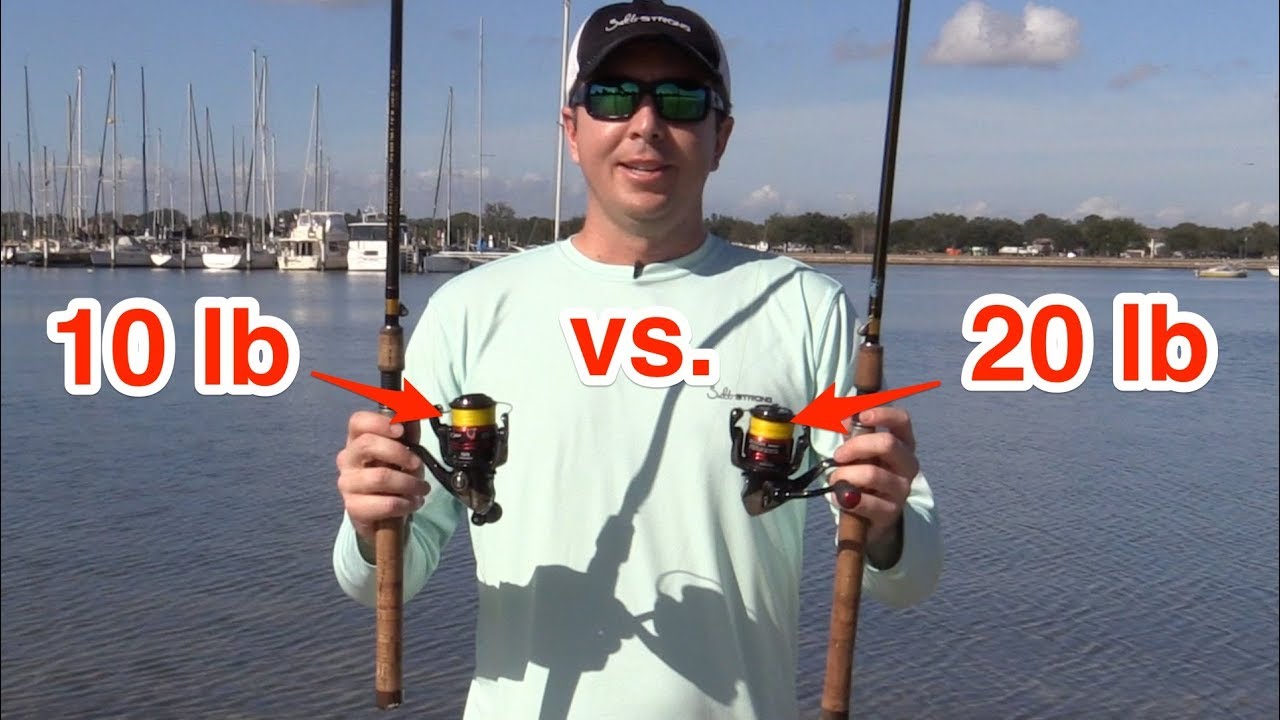 Casting Distance Experiment - 10 lb Braid vs. 20 lb Braid On Spinning Tackle [Surprising Results]