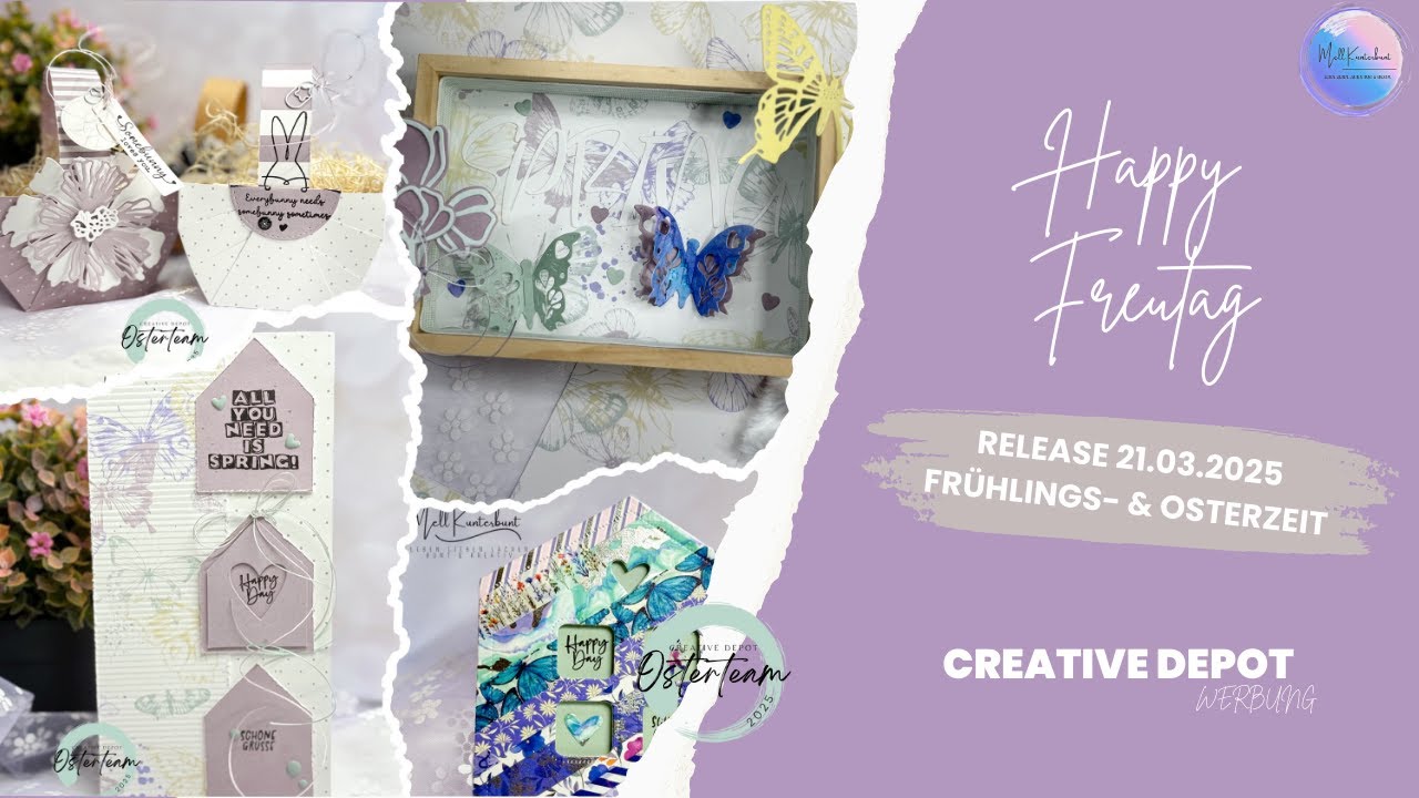 Creative Depot I Freutag / Freitag Neuheiten 21 03 25 I Bunter Frühling | März