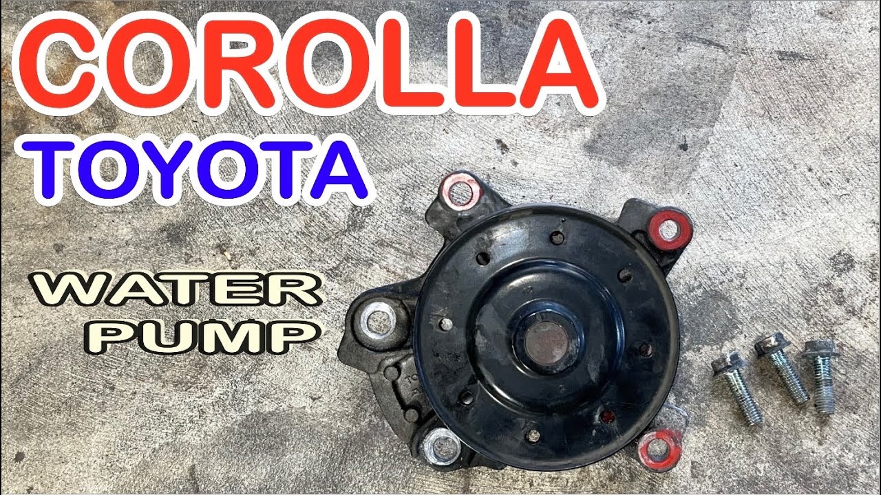HOW TO REPLACED WATER PUMP TOYOTA COROLLA