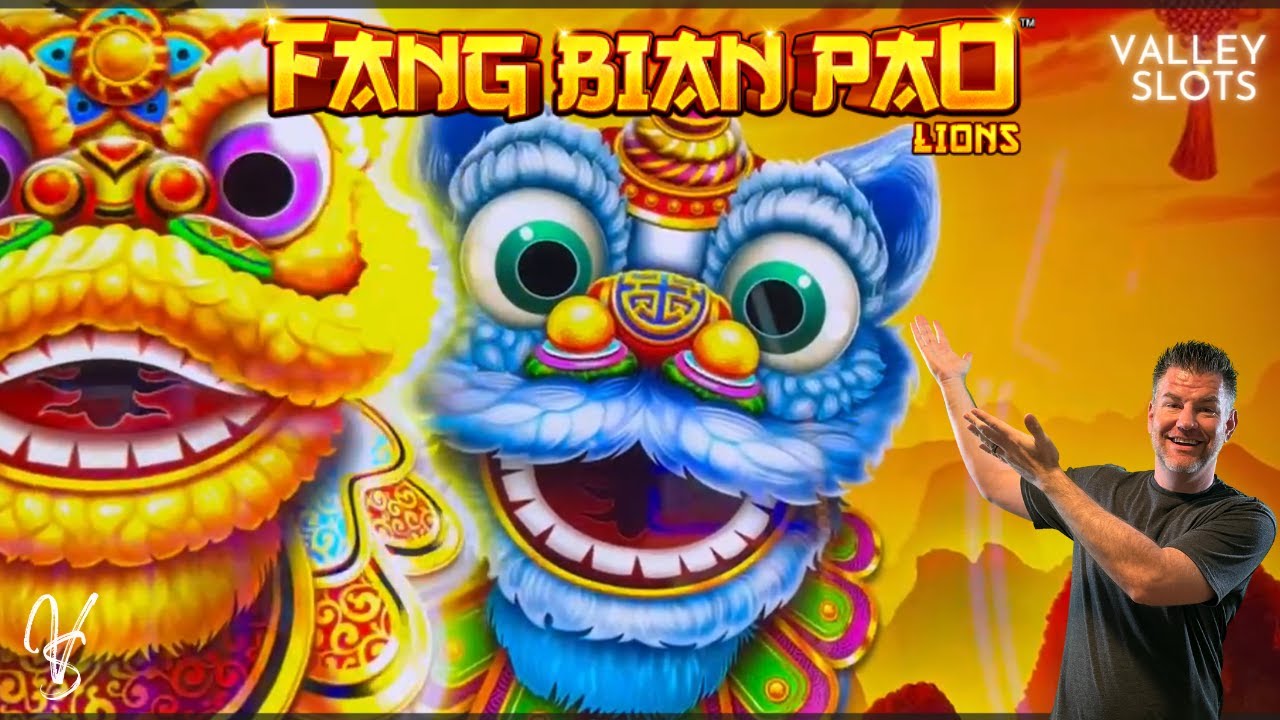 The Blue Lion is my Spirt Animal on Super Fun Fang Bian Pao Slot Machine