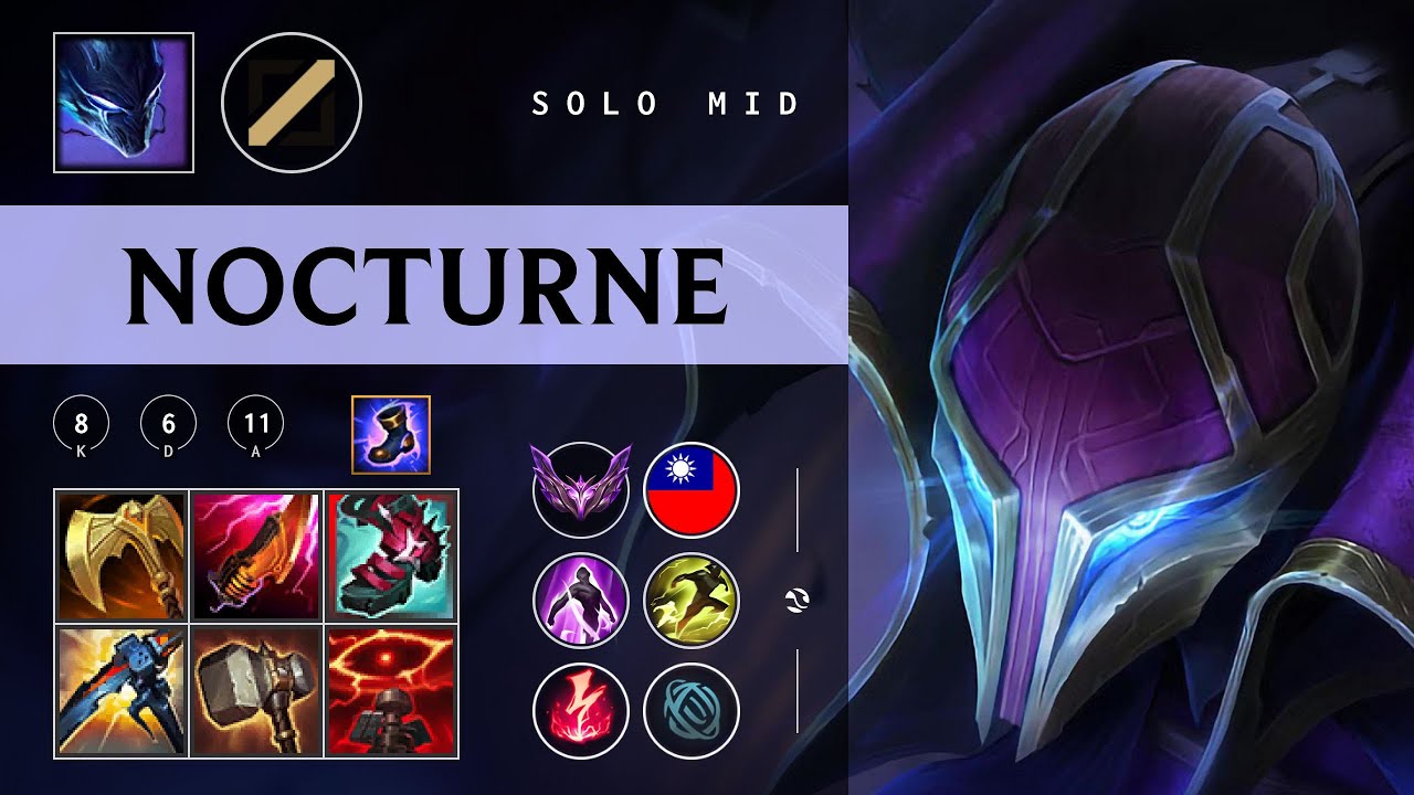 Nocturne Mid vs Twisted Fate - TW Master Patch 26.02