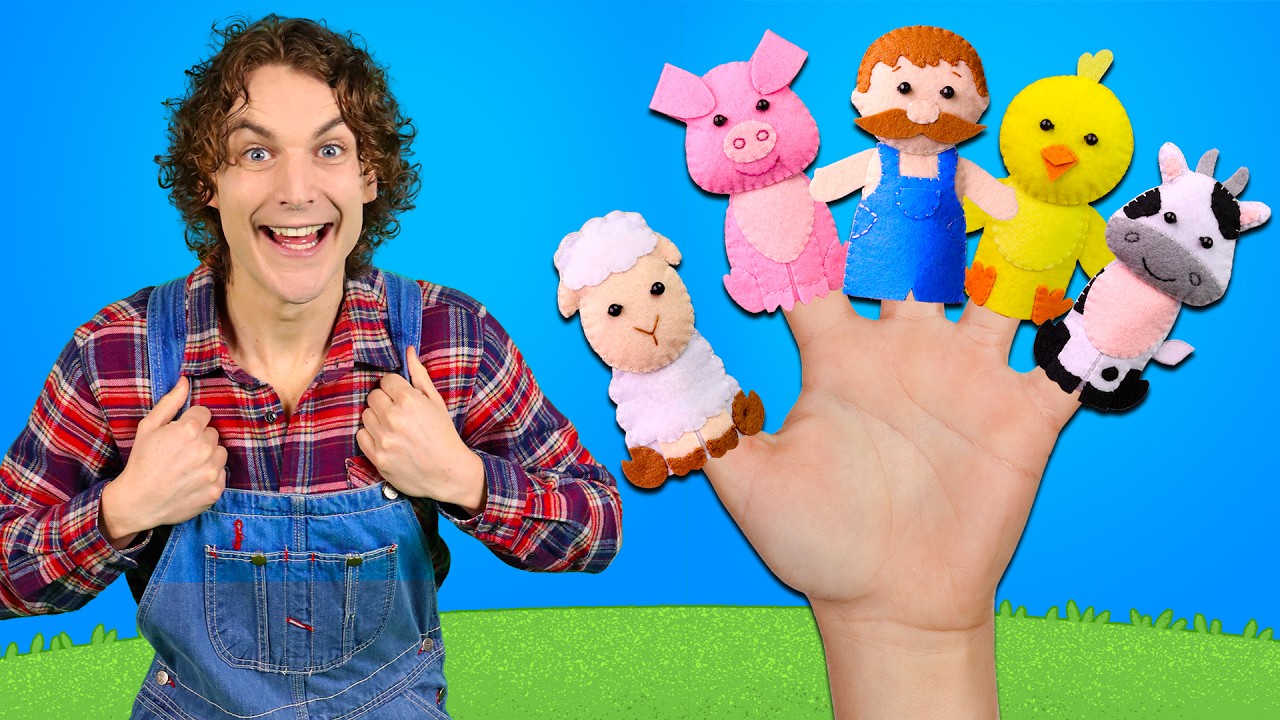 Old MacDonald Finger Family - Kids Songs & Nursery Rhymes