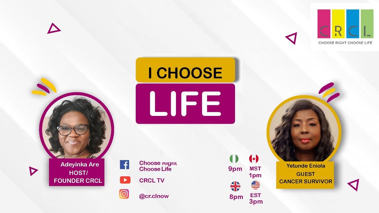 HOW I SURVIVED CANCER || I Choose Life Nov. 2020 wt Yetunde Eniola