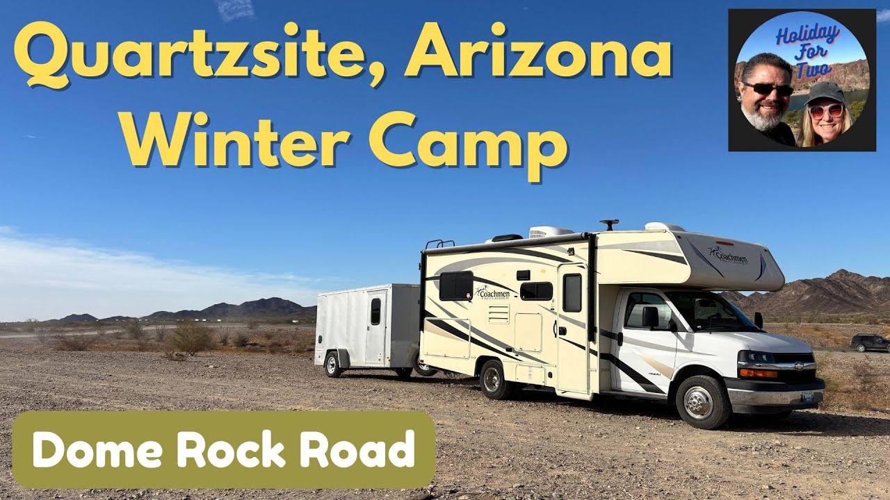 Зимний лагерь Quartzsite Arizona (BLM Dome Rock)