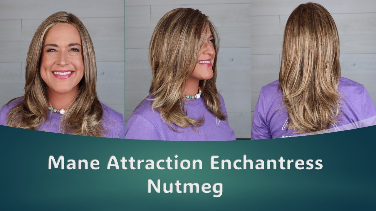 Mane Attraction Enchantress in Nutmeg | Mid-length synthetic wig review