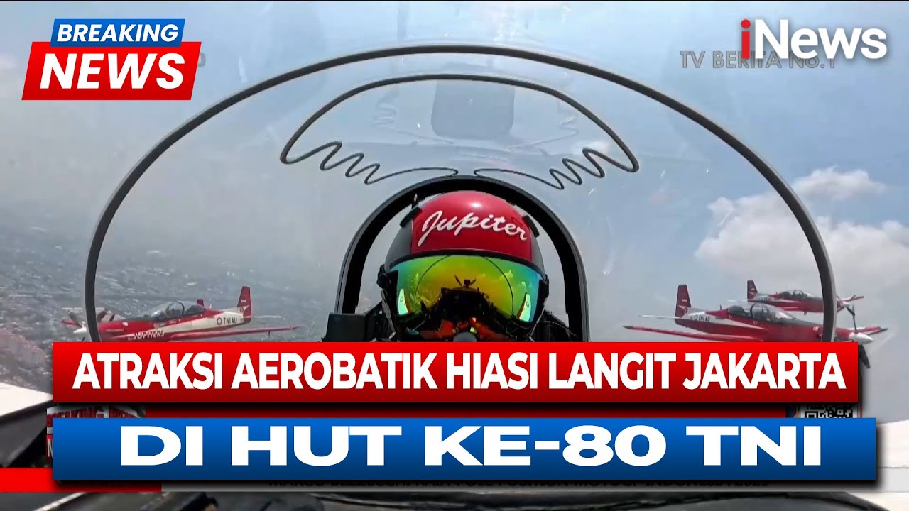 Atraksi Aerobatik Hiasi Langit Jakarta di HUT ke-80 TNI |BREAKING NEWS (05/10)