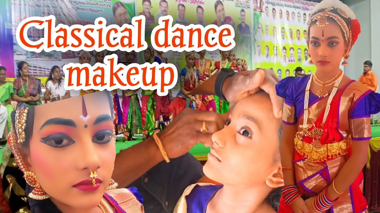 kuchipudi make up step by step | Indian classical dance makeup | how to get ready for kuchipudi